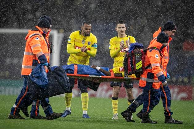 FOOTBALL : Sochaux vs Clermont Foot 63. Coupe de France - Stade Auguste Bonal 22 12 2024 MAYELA VICTOR 13  Copyright: xElyxandroxCEGARRAx