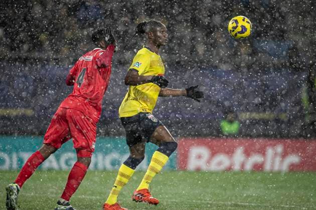 FOOTBALL : Sochaux vs Clermont Foot 63. Coupe de France - Stade Auguste Bonal 22 12 2024 GNANDUILLET ARMAND 9  Copyright: xElyxandroxCEGARRAx
