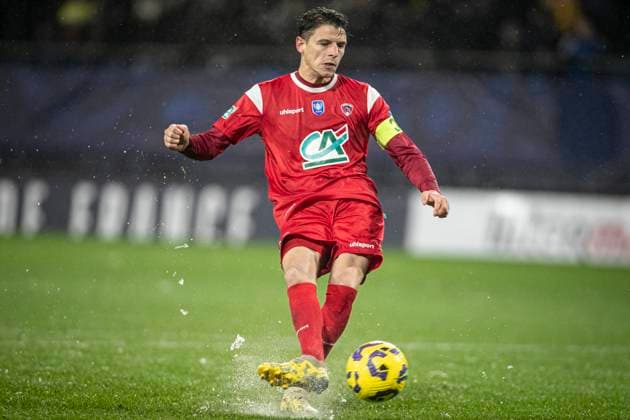 FOOTBALL : Sochaux vs Clermont Foot 63. Coupe de France - Stade Auguste Bonal 22 12 2024 MAGININ YOHANN 7  Copyright: xElyxandroxCEGARRAx
