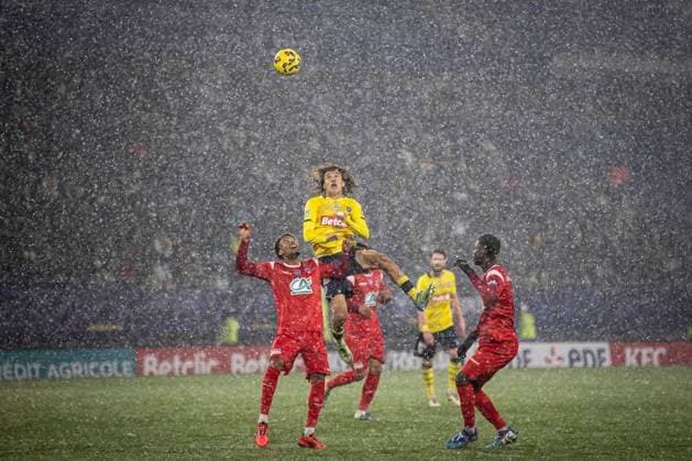 FOOTBALL : Sochaux vs Clermont Foot 63. Coupe de France - Stade Auguste Bonal 22 12 2024 JOSEPH VICTOR 19  Copyright: xelyxandroxcegarrax