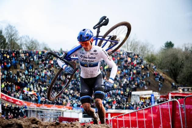 UCI Cyclocross World Cup Zonhoven 2024 ZONHOVEN, BELGIUM - DECEMBER 22 : Nys Thibau (BEL) of Baloise Trek Lions in action pictured during the UCI Zonhoven World Cup on December 22, 2024 in Zonhoven, Belgium, 22 12 2024 Zonhoven Belgium  Copyright: xBcex