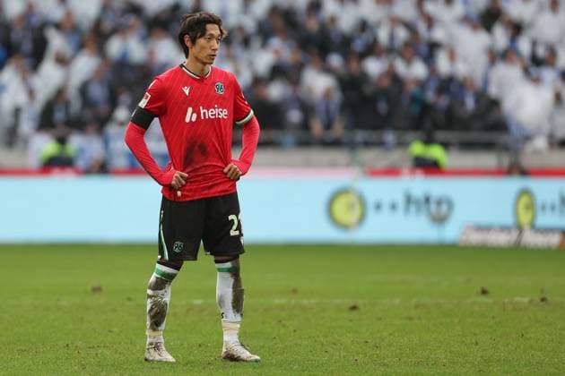 2. Bundesliga - Hannover 06 - Hertha BSC Berlin am 22.12.2024 in der HDI Arena in Hannover Sei Muroya (Hannover 21) unzufrieden, enttäuscht, enttaeuscht, niedergeschlagen