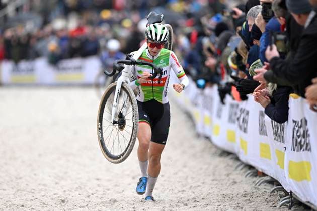2024 Superprestige Cyclocross Mol MOL, BELGIUM - DECEMBER 23 : Van Der Heijden Inge (NED) of Crelan - Corendon in action during the 5th leg of the women elite 2024 - 2025 Telenet Superprestige cyclocross race of Mol on December 23, 2024 in Mol, Belgium, 23 12 2024 Mol Belgium  Copyright: xNicoxVereeckenx