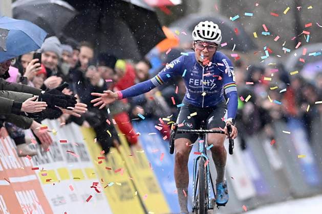2024 Superprestige Cyclocross Mol MOL, BELGIUM - DECEMBER 23 : Alvarado Ceylin Del Carmen (NED) of Alpecin-Deceuninck wins during the 5th leg of the women elite 2024 - 2025 Telenet Superprestige cyclocross race of Mol on December 23, 2024 in Mol, Belgium, 23 12 2024 Mol Belgium  Copyright: xNicoxVereeckenx