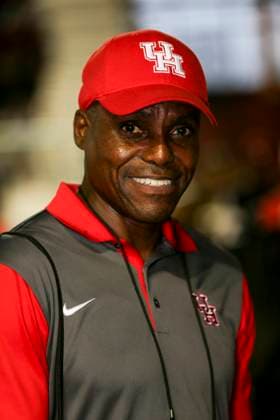 Track and Field: NCAA, College League, USA Indoor Championships Carl Lewis, former Olympian and world champion in track and field, during the NCAA Indoor Track & Field Championships on Saturday, March 12, 2016, in his home town of Birmingham, Ala. Photo by Spencer Allen Birmingham Alabama United States EDITORIAL USE ONLY Copyright: xImagexofxSportx SpencerxAllenx iosphotos136345
