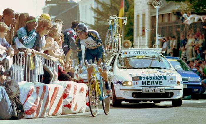 RECORD DATE NOT STATED 1997, Tour de France, tappa prologo Rouen, Festina - Lotus, Herve Pascal, Rouen 