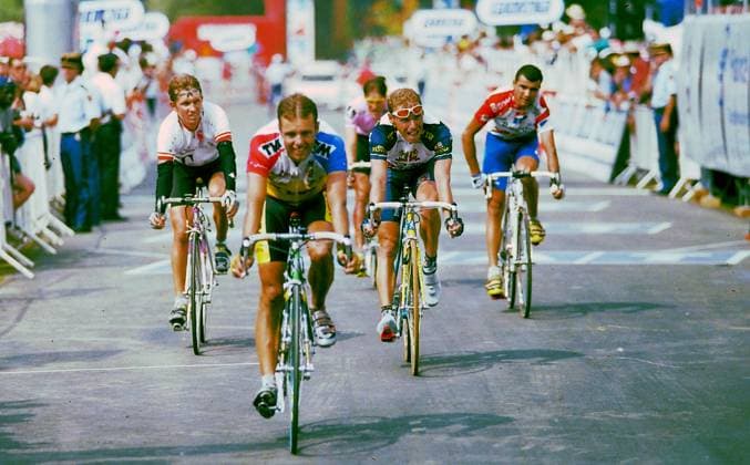 RECORD DATE NOT STATED 1997, Tour de France, tappa 09 Pau - Loudenvielle, Tvm, Telekom, Festina - Lotus, Banesto, Hamburger Bo, Totschnig Georg, Herve Pascal, Blanco Santiago, Loudenvielle 