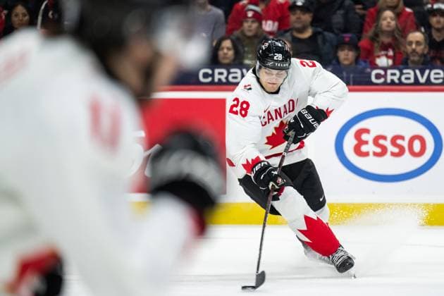 241226 Mathieu Cataford of Canada during the 2025 IIHF World Junior Championship game between Finland and Canada on December 26, 2024 in Ottawa. Photo: Mathias Bergeld BILDBYRAN kod MB MB1026 ishockey Ice hockey, Eishockey jvm junior-vm u20 2025 iihf world junior championship world juniors finland canada kanada 1 bbeng Copyright: MATHIASxBERGELD BB241226MB169