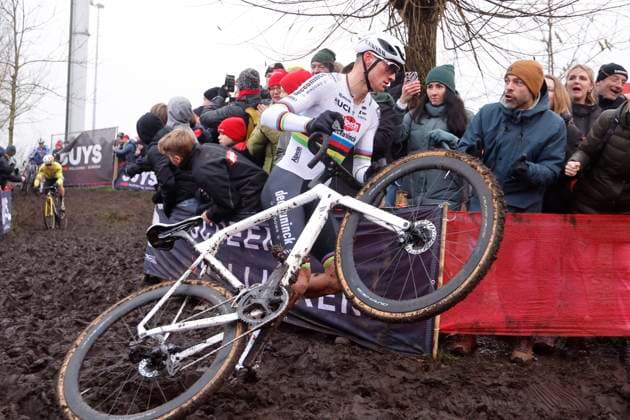 Exact Cross cyclocross Loenhout 2024 LOENHOUT, BELGIUM - DECEMBER 27 : Van Der Poel Mathieu (NED) of Alpecin-Deceuninck during the 5th leg of the Exact Cross cyclocross series 2024-2025 in Loenhout, Belgium, 27 12 2024 Loenhout Belgium  Copyright: xJanxDexMeuleneirx