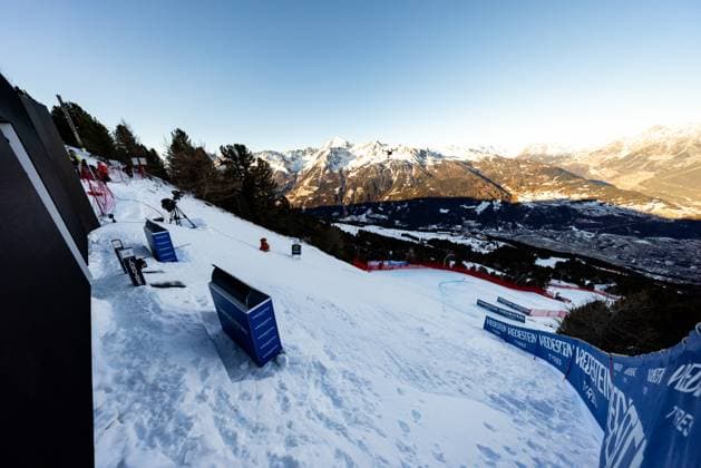 ALPINE SKIING - FIS WC Bormio BORMIO,ITALY,28.DEC.24 - ALPINE SKIING - FIS World Cup, downhill, men. Image shows a general view of start.  GEPAxpictures xMaticxKlansek