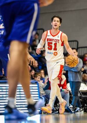 December 27, 2024, Wilmington, De, U.S.A.: Windy City Bulls guard RYAN ARCIDIACONO (51) in action during a game between the Delaware Blue Coats and the Windy City Bulls Friday, Dec. 27, 2024; at the Chase Fieldhouse in Wilmington, DE Wilmington USA - ZUMAs124 20241227_fap_s124_010 Copyright: xSaquanxStimpsonx