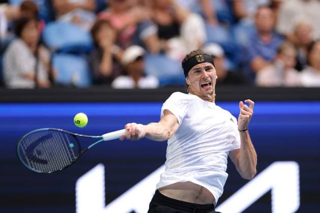 Sport Themen der Woche KW52 Sport Bilder des Tages TENNIS UNITED CUP PERTH, Alexander Zverev of Germany in action against Thiago Monteiro of Brazil during their group stage match of the 2025 United Cup at RAC Arena in Perth, Sunday, December 29, 2024. ( NO ARCHIVING, EDITORIAL USE ONLY, NO USE IN BOOKS WITHOUT CONSENT PERTH WESTERN AUSTRALIA AUSTRALIA WANGARA  Copyright: xRICHARDxWAINWRIGHTx 20241229154792118730