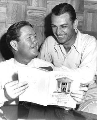 Archivbilder der Woche SPORT KW52 Professional golfers Byron Nelson (left) and Ben Hogan in a Fort Worth Star- Telegram file photo from June 1941. This photo was taken at the United States Golf Association open championship at Colonial Country Club in Fort Worth, Texas. Nelson died Tuesday, September 26, 2006, at the age of 94. Nelson s record of 11 straight pro golf tournament wins in one year is unlikely to be matched. (File photo Fort Worth Star-Telegram MCT) Fort Worth TX USA EDITORIAL USE ONLY Copyright: xx 1035509 Filex krtphotoslive228492