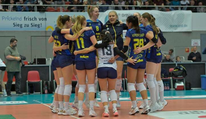 29.12.2024, Schweriner Siegfreude, Volleyball, 1. Bundesliga, Dresdner SC - SSC Schwerin 0:3, (c) Dresden
