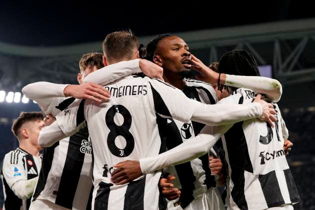 Bilder des Jahres 2024, Sport 12 Dezember Sport Themen der Woche KW52 Sport Bilder des Tages Juventus Khephren Thuram celebrates after scoring the 1-0 goal for his team during the Serie A soccer match between Juventus and Fiorentina at the Juventus Stadium in Turin, north west Italy - December 29, 2024. - Soccer FC  Copyright: xFabioxFerrari LaPressex