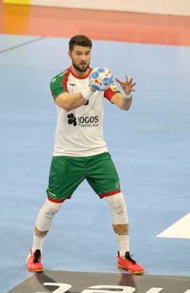 Foto : Miguel Martins (Portugal) Handball Europameisterschaft, Hauptrunde in Hamburg , am Mi. 17.01.2024 Norwegen - Portugal