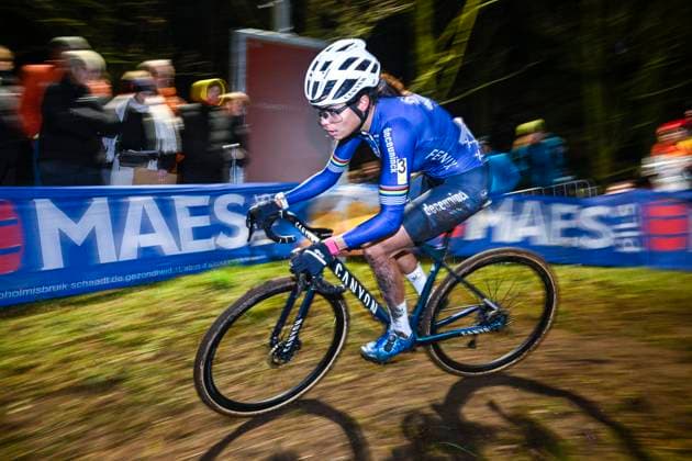 2024 Superprestige Cyclocross Diegem DIEGEM, BELGIUM - DECEMBER 30 : Alvarado Ceylin Del Carmen (NED) of Fenix - Deceuninck in action during the 6th leg of the 2024 - 2025 Telenet Superprestige cyclocross women elite race the evening cross of Diegem on December 30, 2024 in Diegem, Belgium, 30 12 2024 Diegem Belgium  Copyright: xNicoxVereeckenx