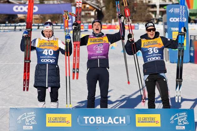Sport Themen der Woche KW01 Sport Bilder des Tages Tour de Ski langrenn 2024 25 Toblach, Italia 20241231. Harald ostberg Amundsen etter 20 km fristil, langrenn verdenscup ved The Nordic Arena i Toblach. Foto: Geir Olsen NTB Toblach Italia EDITORIAL USE ONLY. RESTRICTED USE FOR BETTING COMPANIES Ref:_SPOT-jbcbvrkgA.jpg *** Tour de Ski cross country 2024 25 Toblach, Italy 20241231 Harald ostberg Amundsen after 20 km freestyle, cross country world cup at The Nordic Arena in Toblach Photo Geir Olsen NTB Toblach Italy EDITORIAL USE ONLY RESTRICTED USE FOR BETTING COMPANIES  Copyright: xGeirxOlsenx xNTBx