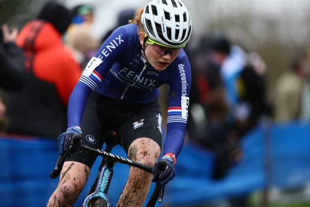 Dutch Puck Pieterse pictured in action during the women s elite race of the GP Sven Nys cyclocross cycling event on Wednesday 01 January 2025 in Baal, stage 5 8 in the X2O Badkamers Trofee Veldrijden competition. DAVIDxPINTENS  x109471890x