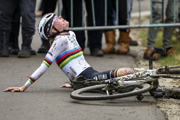 Dutch Fem Van Empel pictured after winning the women s elite race of the GP Sven Nys cyclocross cycling event on Wednesday 01 January 2025 in Baal, stage 5 8 in the X2O Badkamers Trofee Veldrijden competition. DAVIDxPINTENS  x109472883x