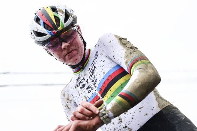 Sport Bilder des Tages Dutch Fem Van Empel pictured after the women s elite race of the GP Sven Nys cyclocross cycling event on Wednesday 01 January 2025 in Baal, stage 5 8 in the X2O Badkamers Trofee Veldrijden competition. DAVIDxPINTENS  x109472890x