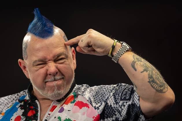 Sport Themen der Woche KW01 Sport Bilder des Tages 01 01 2025. 2025 World Darts Champs Peter Wright (SCO) reacts in his Quarter-Final match against Stephen Bunting (ENG) (not in picture) during the 2025 Paddy Power World Darts Championship on 1 January 2025. Editorial use only , Copyright: xIanxStephenx PSI-21044-0138