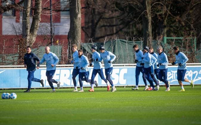 Fussball, Herren, Saison 2024 25, 2. Bundesliga, Hertha BSC, Training, Übersicht, 02.01. 2025,