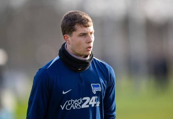 Fussball, Herren, Saison 2024 25, 2. Bundesliga, Hertha BSC, Training, Torhüter Tjark Ernst (Hertha BSC), 02.01. 2025,