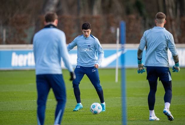 Fussball, Herren, Saison 2024 25, 2. Bundesliga, Hertha BSC, Training, Ibrahim Maza (Hertha BSC), 02.01. 2025,