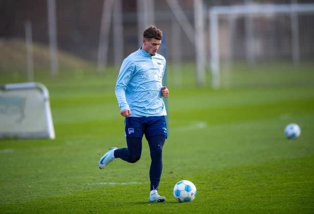 Fussball, Herren, Saison 2024 25, 2. Bundesliga, Hertha BSC, Training, Michael Cuisance (Hertha BSC), 02.01. 2025,