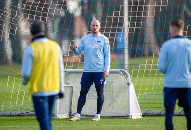 Fussball, Herren, Saison 2024 25, 2. Bundesliga, Hertha BSC, Training, Toni Leistner (Hertha BSC), 02.01. 2025,