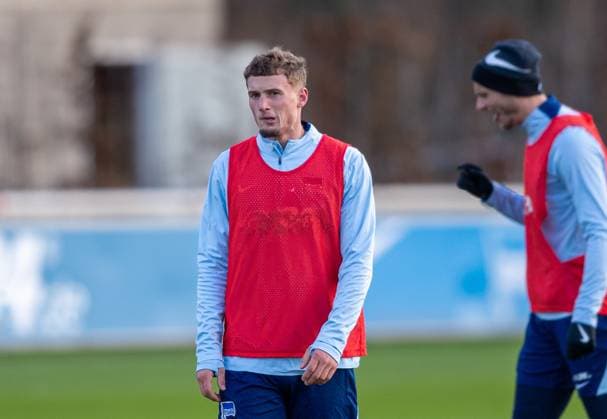 Fussball, Herren, Saison 2024 25, 2. Bundesliga, Hertha BSC, Training, Michael Cuisance (Hertha BSC), 02.01. 2025,
