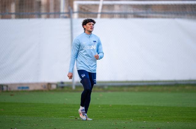 Fussball, Herren, Saison 2024 25, 2. Bundesliga, Hertha BSC, Training, Fabian Reese (Hertha BSC), 02.01. 2025,