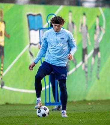 Fussball, Herren, Saison 2024 25, 2. Bundesliga, Hertha BSC, Training, Fabian Reese (Hertha BSC), 02.01. 2025,