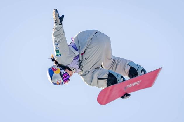 Sport Themen der Woche KW01 Sport Bilder des Tages SNOWBOARD - FIS WC Big Air Klagenfurt KLAGENFURT,AUSTRIA,03.JAN.25 - SNOWBOARD - FIS Big Air World Cup, training, ladies. Image shows Mari Fukada (JPN).  GEPAxpictures xMatthiasxTrinkl