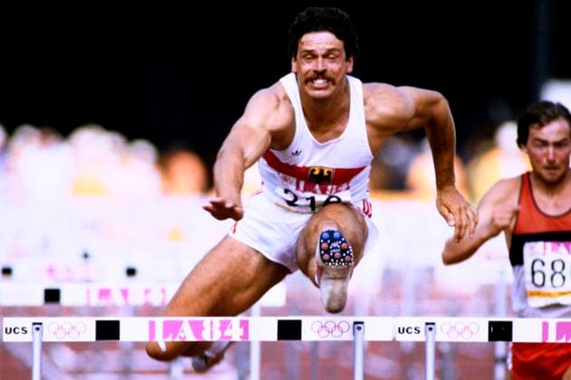 Archivbilder der Woche SPORT KW01 HINGSEN Juergen 10-Kampf Team GER IOC Olympische Sommerspiele 1984 Los Angeles am 09.08.1984 in Los Angeles *** HINGSEN Juergen 10 Fight Team GER IOC Olympic Summer Games 1984 Los Angeles on 09 08 1984 in Los Angeles Copyright: xLacixPerenyix