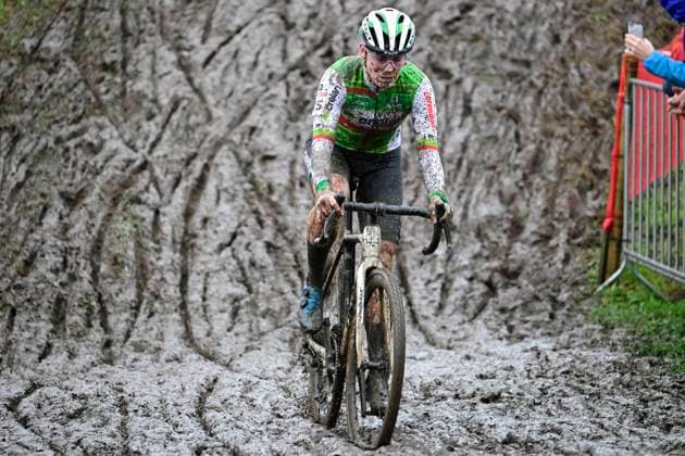 UCI Cyclocross World Cup Dendermonde 2025 DENDERMONDE, BELGIUM - JANUARY 05 : Norbert Riberolle Marion (BEL) of Crelan - Corendon during the 9th leg of the UCI Cyclocross World Cup series 2024-2025 in Dendermonde, Belgium, 05 01 2025 Dendermonde Belgium  Copyright: xPeterxDexVoechtx