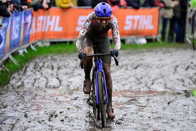 UCI Cyclocross World Cup Dendermonde 2025 DENDERMONDE, BELGIUM - JANUARY 05 : Brand Lucinda (NED) of Baloise Glowi Lions during the 9th leg of the UCI Cyclocross World Cup series 2024-2025 in Dendermonde, Belgium, 05 01 2025 Dendermonde Belgium  Copyright: xPeterxDexVoechtx