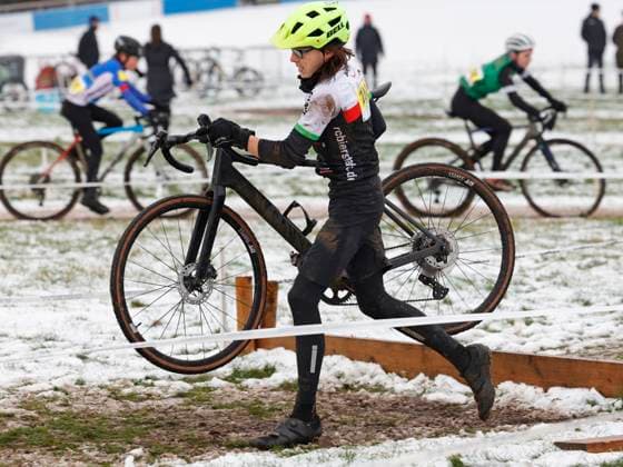 05.01.2025 7. Darmstädter Crossrennen an der Radrennbahn und 5. Lauf Elektroland24.de Cyclocross Cup hier Jugend männlich U17, U 17 Valentin MARQUARDT (222 RC Bierstadt) Darmstadt Hessen Deutschland