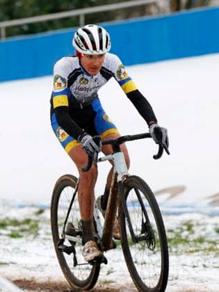 05.01.2025 7. Darmstädter Crossrennen an der Radrennbahn und 5. Lauf Elektroland24.de Cyclocross Cup hier Jugend männlich U17, U 17 Amon ROTHE (216 Skiclub Furtwangen) Sieger Gewinner Darmstadt Hessen Deutschland