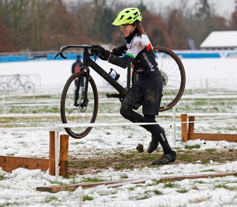 05.01.2025 7. Darmstädter Crossrennen an der Radrennbahn und 5. Lauf Elektroland24.de Cyclocross Cup hier Jugend männlich U17, U 17 Valentin MARQUARDT (222 RC Bierstadt) Darmstadt Hessen Deutschland