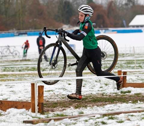 05.01.2025 7. Darmstädter Crossrennen an der Radrennbahn und 5. Lauf Elektroland24.de Cyclocross Cup hier Jugend männlich U17, U 17 hier Ben Jakob KUNZ (228 VfR Baumholder) Darmstadt Hessen Deutschland