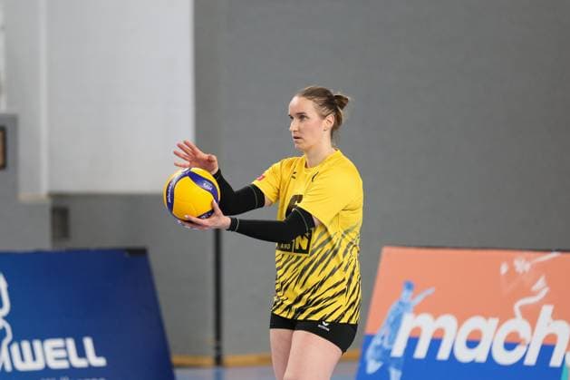 05.01.2025, Linz, AUT, Unterwegs in Oberösterreich, Oberbank Steelvolleys Linz Steg, VB NÖ Sokol Post, VB NOE Sokol Post, AVLW, AVL, Austrian Volleyball League Woman, Volleyball, Volleyball Woman, Volleyball Liga, SNMS Kleinmünchen, Linz, Oberösterreich, Austria, im Bild Sina Fuchs, VB NOÌˆ Sokol Post,