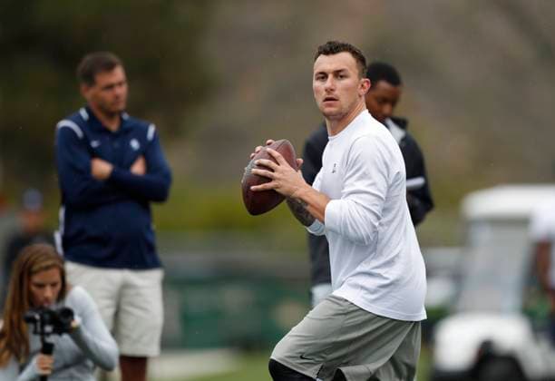 Johnny Manziel attracts large NFL, American Football Herren, USA turnout to USD Pro Day Former NFL quarterback Johnny Manziel threw at University of San Diego s Pro Day on March 22, 2018. (K.C. Alfred San Diego Union-Tribune TNS) SAN DIEGO CA USA EDITORIAL USE ONLY Copyright: xx 1226701 K.C.xAlfredx krtphotoslive821723