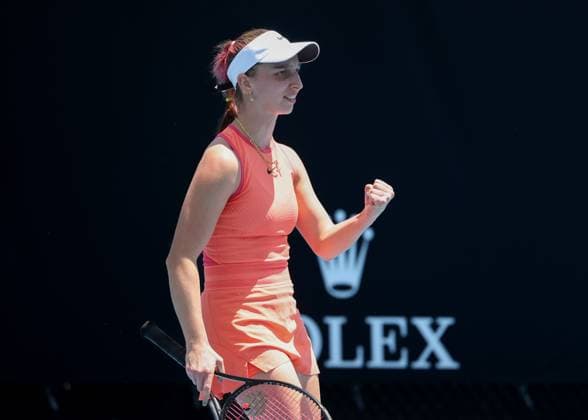 Tamara Korpatsch (GER) macht die Faust und jubelt, Jubel, Freude, Emotion, Australian Open 2025 Melbourne Park, Melbourne, Victoria, Australia. Copyright: xJuergenxHasenkopfx
