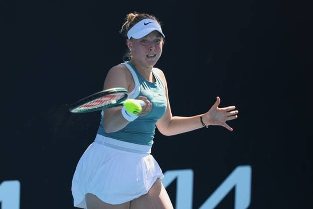 Brenda Fruhvirtova (CZE), Australian Open 2025 Melbourne Park, Melbourne, Victoria, Australia. Copyright: xJuergenxHasenkopfx