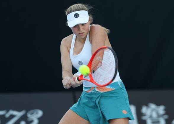 Veronika Erjavec (SLO), Australian Open 2025 Melbourne Park, Melbourne, Victoria, Australia. Copyright: xJuergenxHasenkopfx