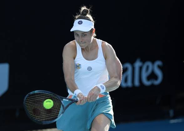 Marie Benoit (BEL), Australian Open 2025 Melbourne Park, Melbourne, Victoria, Australia. Copyright: xJuergenxHasenkopfx