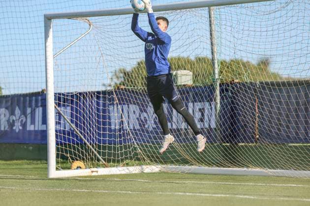 Karol Niemczycki in Action beim Trainingslager SV Darmstadt 98 - in Valencia, El Saler am 07.01.25 in El Saler, Valencia xamx Foto: Alfio Marino