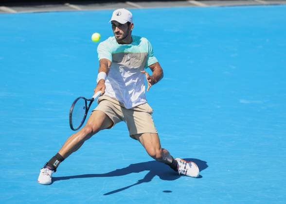 Hady Habib (LBN), Australian Open 2025 Melbourne Park, Melbourne, Victoria, Australia. Copyright: xJuergenxHasenkopfx